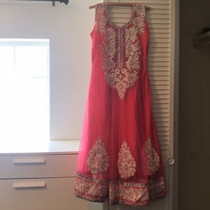 Indian Silk Sequenced Dress